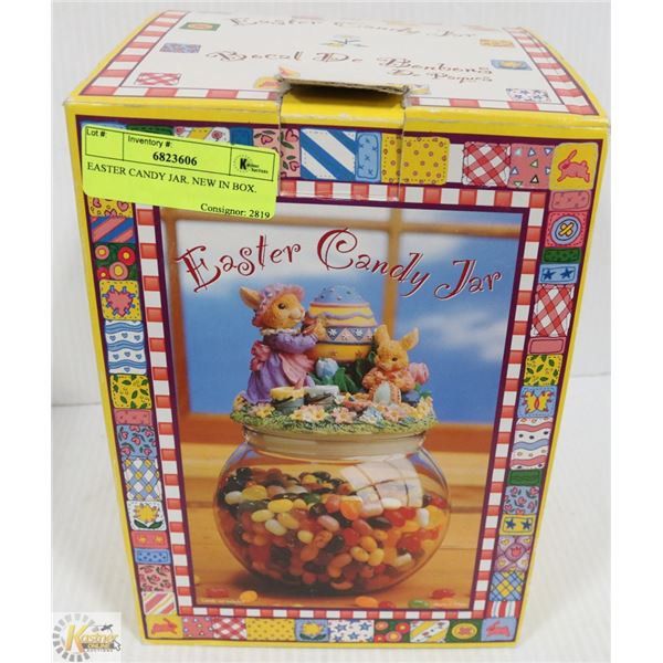 EASTER CANDY JAR NEW IN BOX