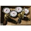 Image 1 : TWO PRESSURE REGULATORS W/ 5000 PSI GAUGES.