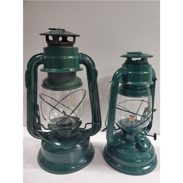 PAIR OF BARN LANTERNS