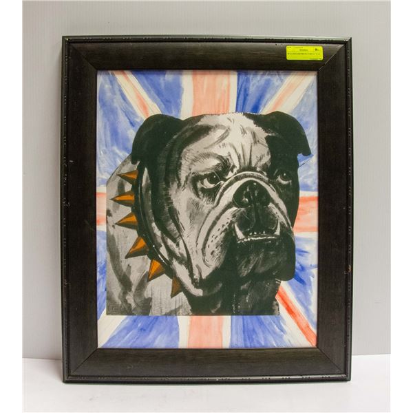 BULLDOG DECOR PICTURE 21" X 24"