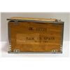 Image 1 : VINTAGE WOODEN MADE IN SPAIN BOX WITH METAL CLIPS