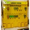Image 1 : LOCKOUT STATION WITH SOME LOCKS AND KEYS
