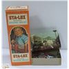 Image 1 : VINTAGE STA-LOX TOY AND PUZZLE.