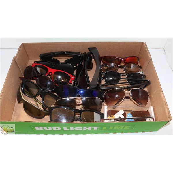 FLAT OF 19 SUNGLASSES
