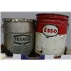 Image 1 : ESSO AND TEXACO GREASE 5 GALLON CANS