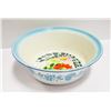 Image 1 : VINTAGE ENAMEL FLORAL BREAD BOWL