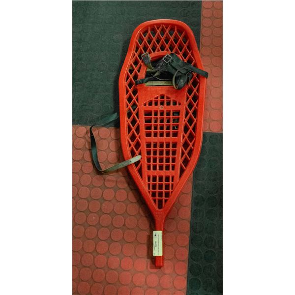 VINTAGE RED SNOWSHOES PAIR