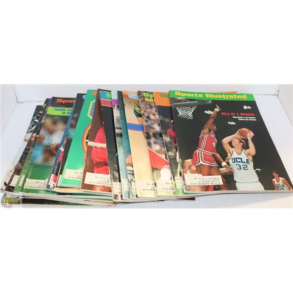 VINTAGE 1973 SPORTS ILLUSTRATED MAGAZINES.