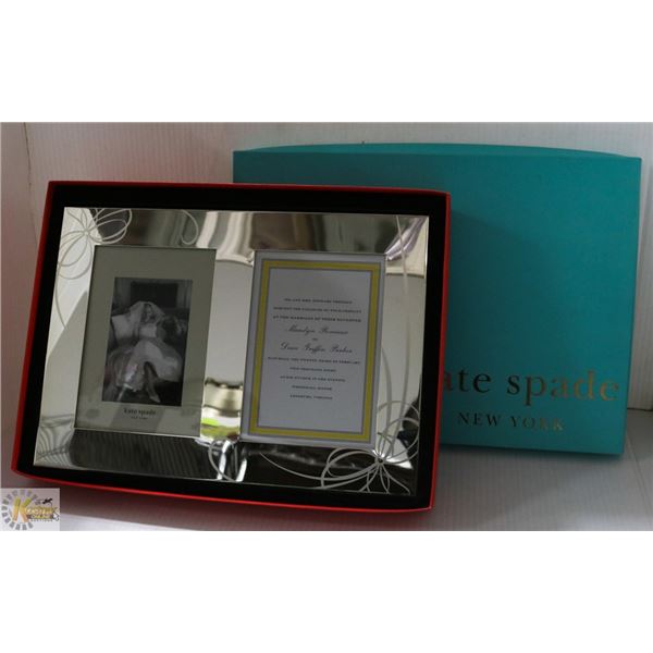 KATE SPADE MIRRORED PICTURE FRAME IN BOX