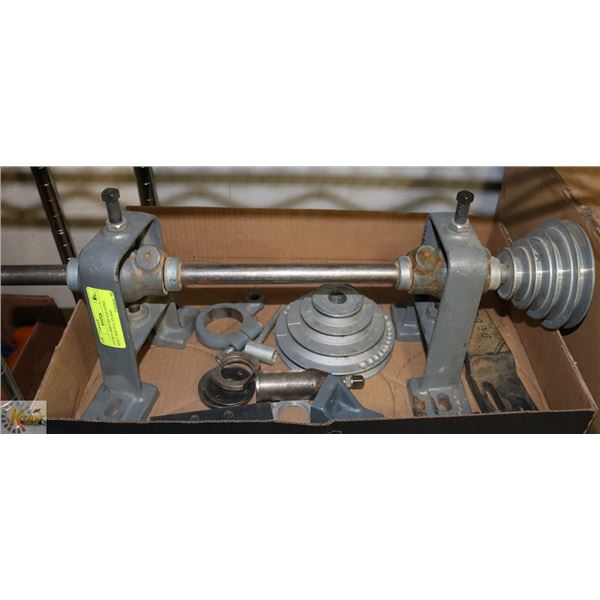 DOUBLE ARBOURS ADJUSTING SHAFT AND PULLYS AND