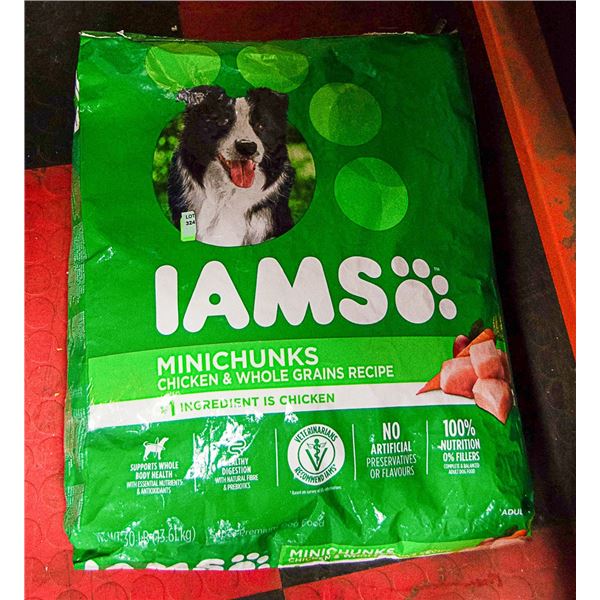 BAG OF IAMS MINICHUNKS 13.61KG