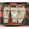 Image 1 : 3 CLOTH BAG LAUNDRY SORTER.