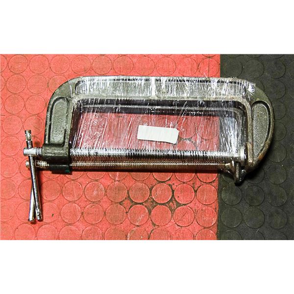 TWO HEAVY-DUTY 10  INDUSTRIAL C-CLAMPS.