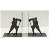 Image 1 : HOCKEY THEMED METAL BOOKENDS