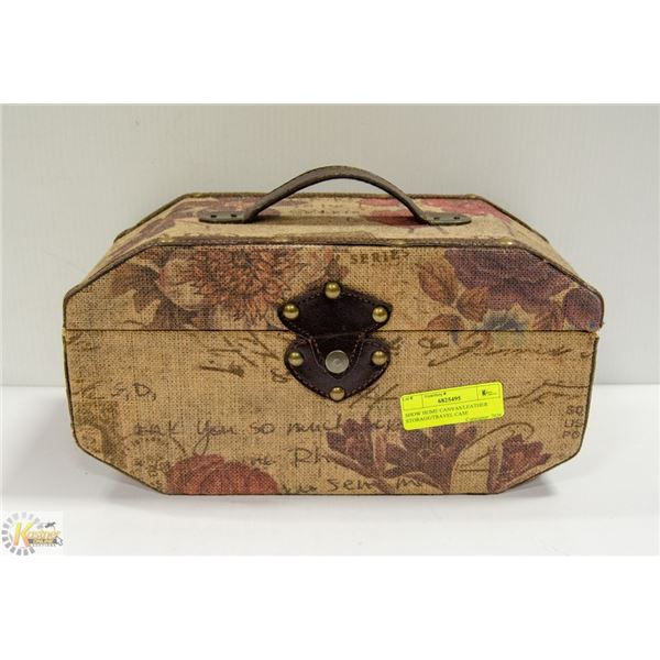 SHOW HOME CANVAS/LEATHER STORAGE/TRAVEL CASE
