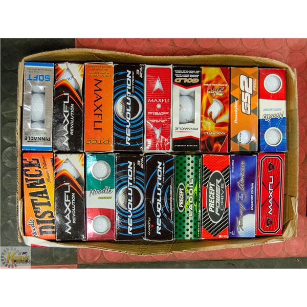 FLAT ASST RECLAIMED GOLF BALLS