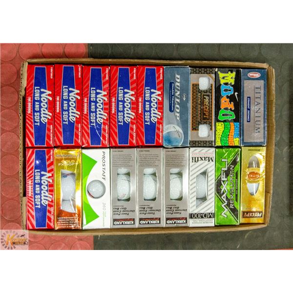 FLAT ASST RECLAIMED GOLF BALLS