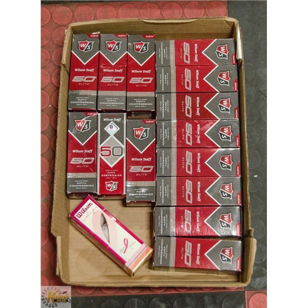 FLAT WILSON 50 RECLAIMED GOLF BALLS