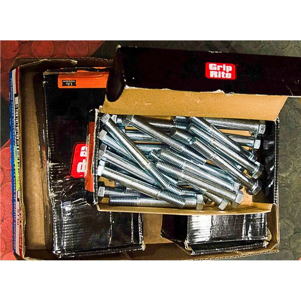 3 BOXES 3/8 X 5 INCH CAP SCREWS  25 PER BOX