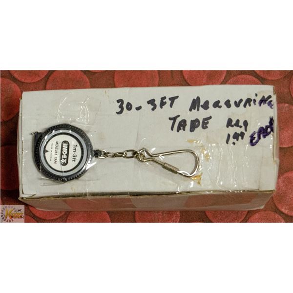 30  KEY CHAINS WITH 36 IN TAPE MEASURE