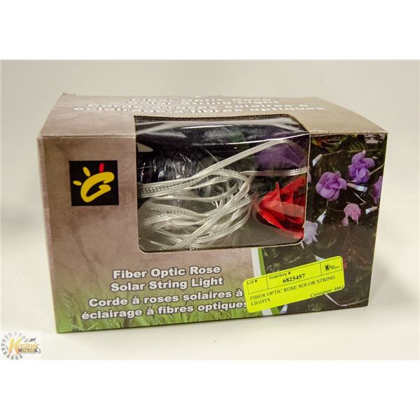 FIBER OPTIC ROSE SOLAR STRING LIGHTS