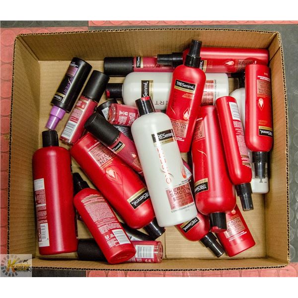 FLAT LOT OF VARIOUS KINDS OF HAIR PRODUCTS