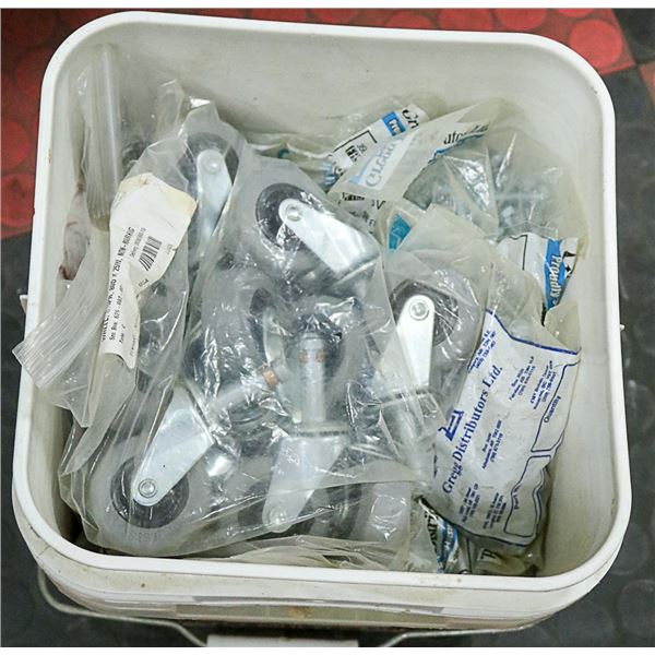 BUCKET FULL OF CASTOR WHEELS