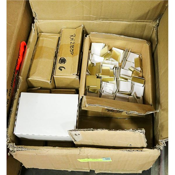 BOX LOT OF DOOR GUARDS AND MISCELLANEOUS ITEMS