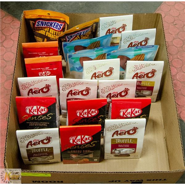 FLAT LOT OF NESTLE CHOCOLATE BAGS