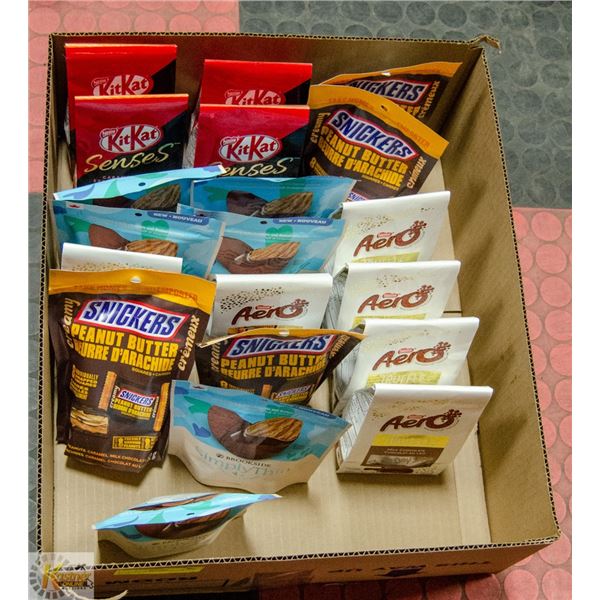 FLAT LOT OF NESTLE CHOCOLATE BAGS