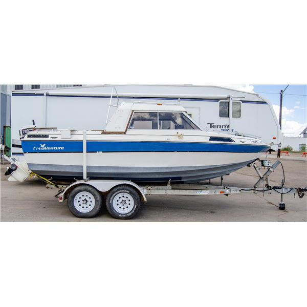 1986 CANAVENTURE 18.5 CABIN CUDDY BOAT