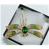 Image 1 : LARGE DRAGONFLY RHINESTONE BROOCH