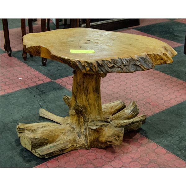 LIVE EDGE SIDE TABLE