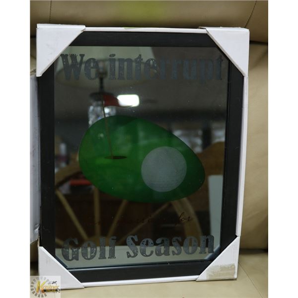 NEW LIGHT UP GOLF PIC "WE INTERUPT THIS MARRIAGE