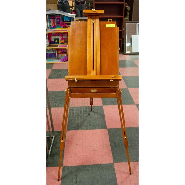 PORTABLE ART EASEL WITH ACCESSORY DRAWER, COMES