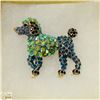 Image 1 : POODLE RHINESTONE BROOCH