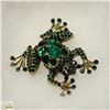 Image 1 : FROG RHINESTONE BROOCH