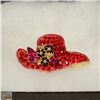 Image 1 : LADIES HAT RHINESTONE BROOCH
