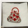 Image 1 : LADIES PURSE RHINESTONE BROOCH