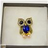 Image 1 : OWL RHINESTONE BROOCH
