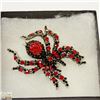 Image 1 : LARGE SPIDER RHINESTONE BROOCH