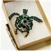 Image 1 : TURTLE RHINESTONE BROOCH
