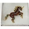Image 1 : UNICORN RHINESTONE BROOCH