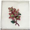 Image 1 : FLOWER BOUQUET RHINESTONE BROOCH