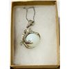 Image 1 : OPAL STONE IN CLAW NECKLACE STAMPED 925
