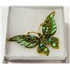 Image 1 : LARGE BUTTERFLY RHINESTONE BROOCH