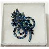 Image 1 : FLORAL BURST RHINESTONE BROOCH