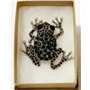 Image 1 : FROG RHINESTONE BROOCH