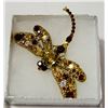 Image 1 : DRAGONFLY  RHINESTONE BROOCH