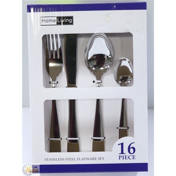NEW 16PC HOMELIVING STAINLESS STEEL CUTLERY SET